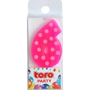 Svíčka U.T.C Dortová svíčka zapichovací číslice 6