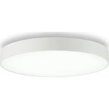 Ideal Lux 223216 LED přisazené stropní svítidlo Halo 1x31W | 3200lm | 4000K - bílá + STOLNÍ OTOČNÝ VENTILÁTOR BERGEN - NASTAVITELNÝ, BÍLÝ