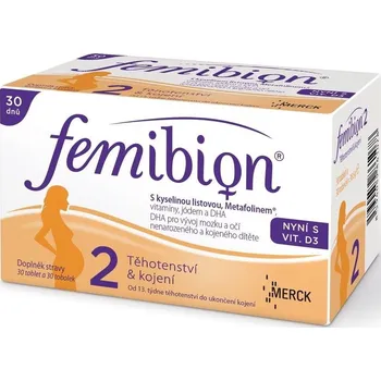 Recenze Femibion 2 s vitamínem D3 30 tbl. + 30 tob.