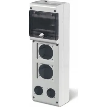 Rozvaděč 632.3520-000 632.3520 - zásuvková skříň BLOCK 3 se čtyřmi otvory - 6DIN SCAME
