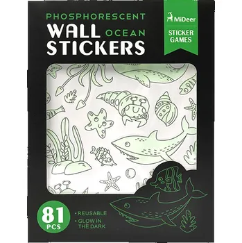 samolepka Mideer Svítící nálepky na zeď 81 ks