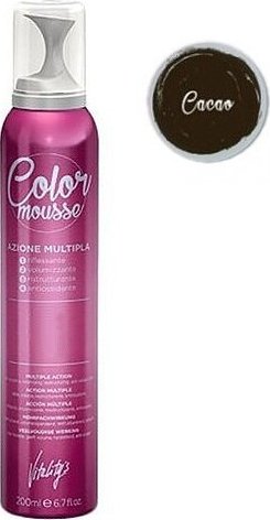 VITALITYS Color Mousse CACAO barevné pěnové tužidlo 200ml - tmavě hnědé
