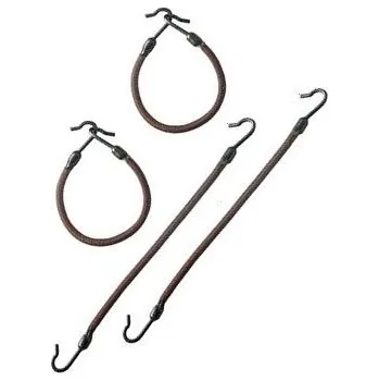 DUKO-EXIM DUKO Pomůcky Gumička s háčkem na drdol - hnědá 12ks