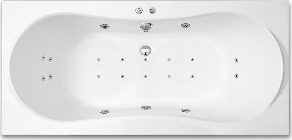 ARTTEC KRONA LUXUS 180 x 80 cm hydromasážní akrylátová vana Prodloužená záruka