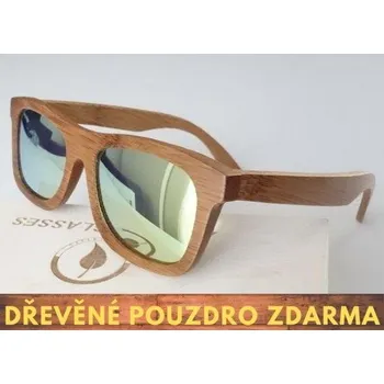 Sluneční brýle Blingstar Dřevěné sluneční brýle WAY STYLE - 1429