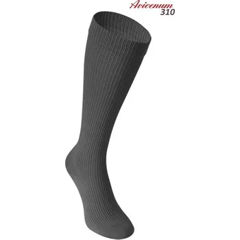 Dámské ponožky Aries Antibakteriální kompresní bavlněné podkolenky se stříbrem Avicenum 310 Barva: 7007 antracit, Velikost: 45-47