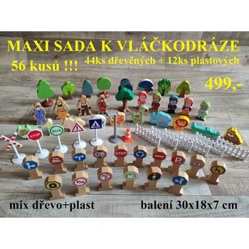 Vláček a vláčkodráha SADA ZNAČEK A PŘÍSLUŠENSTVÍ