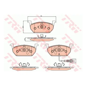 Brzdová destička TRW GDB2080