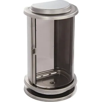 Smuteční dekorace Hřbitovní lampa 01e broušený nerez