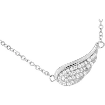 Náhrdelník Zlatnictví U Kostela Stříbrný dámský náhrdelník andělské křídlo 058 410077115