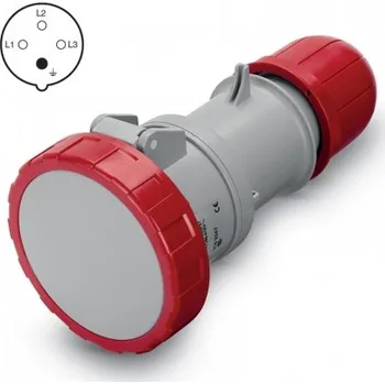 Stavebniny 318.1646P 318.1646P Zásuvka 400V/16A čtyřpólová kabelová OPTIMA bezšroubová SCAME