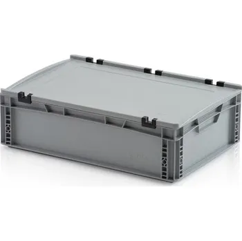 Zahradní úložný box Euro přepravka s víkem 35l, plný úchyt 17 x 60 x 40 cm