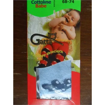 Dětské vzorované punčochové kalhoty Gatta béžové s autem 68-74 (dětské vzorované bavlněné elastické punčochové kalhoty 0-2 roky)