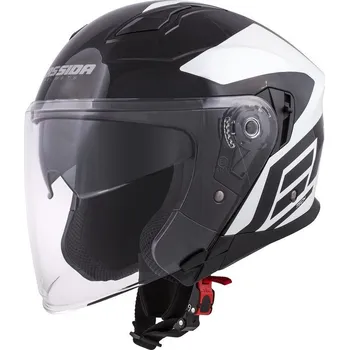 Helma na motorku Přilba Jet Tech Corso, CASSIDA - ČR (černá/bílá)