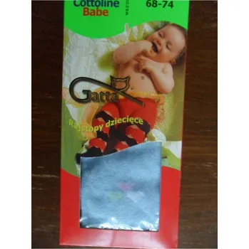 Dětské vzorované punčochové kalhoty Gatta světle modré se srdíčky 68-74 (dětské vzorované bavlněné elastické punčochové kalhoty 0-2 roky)