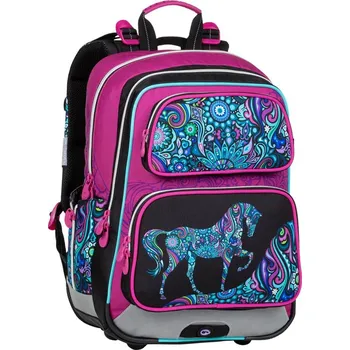 Školní batoh Bagmaster Gen 20 A Batoh Pink/Black/Violet/Blue