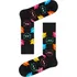 Dámské ponožky Happy Socks Animal Cat Black/Pink 36-40