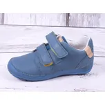 Celoroční kožené boty obuv D.D.step BAREFOOT 023-810 modré velikost: 36