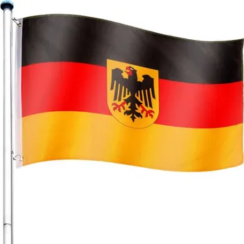 Tuin Vlajkový stožár s vlajkou Německa 6,50 m