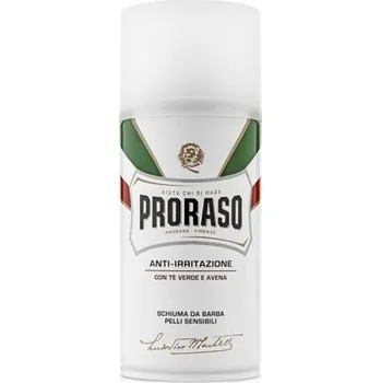 PRORASO Green Tea Pěna na holení pro citlivou pokožku - zelený čaj 300ml