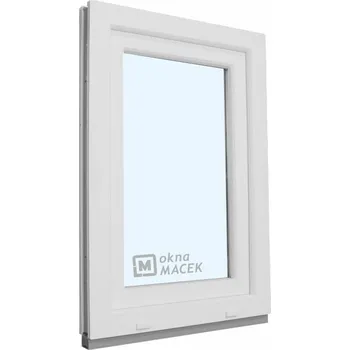 Okno Plastové okno - KNIPPING 70 AD, 600x1200 mm, OS, bílá Otevírání: pravé, Sklo: čiré + příslušenství a montážní materiál zdarma