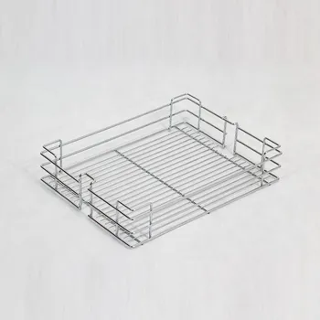 Nábytkové kování Wireli Koš pro potravinovou skříň, 400, drátěný, 340x405x100 mm, chrom