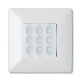 Nice WSW čtvercový rámeček nástěnného ovladače rolet NiceWay, bílý
