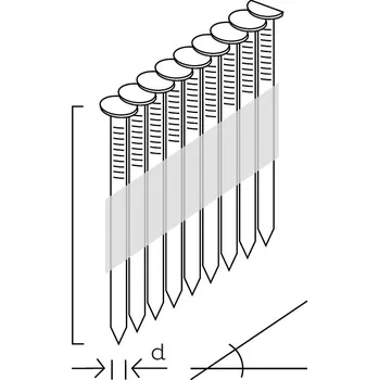 Sponkovačka KM REICH Hřebíky hladké R20 4,2 x 160mm, plastová páska, 660ks, KMR 10400941
