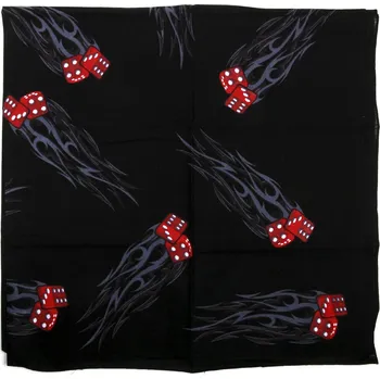 Šátek Šátek bandana Fosco Large Dices - bílý