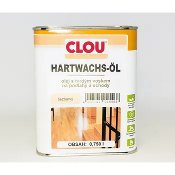 barva a nátěr na dřevo Clou HARTWASCH-ÖL (Olej s tvrdým voskem) bezbarvý Balení: 2,5L + dárek k objednávce nad 1000Kč