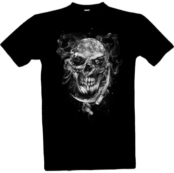 Pánská móda Tričko s potiskem Lebka Smrtka Kosa pánské