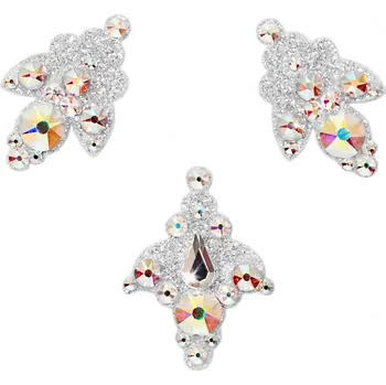 Souprava šperků SO.nia Nalepovací šperk Venice, glitry stříbrné, kameny Crystal AB 1016107