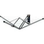 Brabantia Zahradní sušák WallFix 24m, šedá 24 metrů – s ochranným potahem, skládací nástěnný sušák