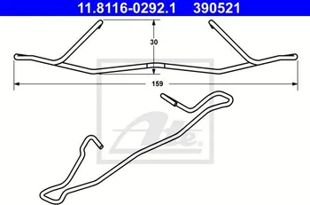 Brzdový třmen ATE 11.8116-0292.1