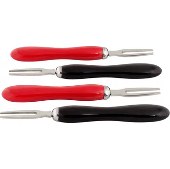 Příbor by inspire Set (4ks) vidličky, černá/červená 8045-99-00