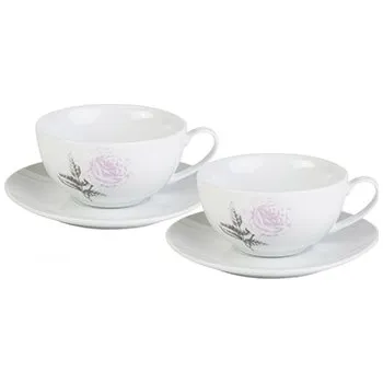 by inspire Čajový šálek s podšálkem Rose 200ml, 2ks 7695-00-30