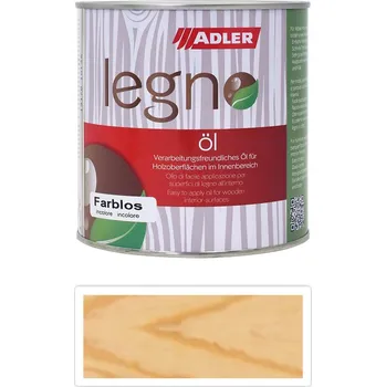 Lak na dřevo ADLER ADLER Legno Öl - rychleschnoucí olej do interiéru Odstín: Bezbarvý / Farblos, Velikost balení: 0,75L