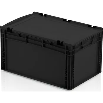 Zahradní úložný box ESD Euro přepravka s víkem 32 x 60 x 40 cm