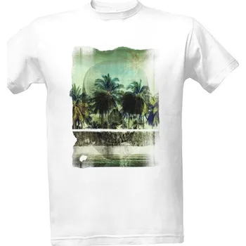 Pánská móda Tričko s potiskem Lebka Palmy pánské