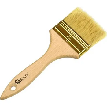 Štetec plochý, 76 mm, dřevěná rukojeť GEKO nářadí G66004