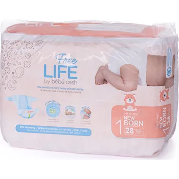 jednorázová plena Ontex BébéCash Premium 1 Newborn 2-4 kg 28 ks