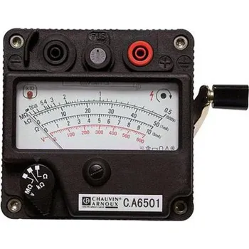 Revizní přístroj Chauvin Arnoux C.A 6501 - Analogový měřič izolačního odporu + DOPRAVA ZDARMA