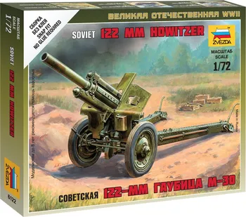 Plastikový model Zvezda Snap Kit houfnice M-30 1:72