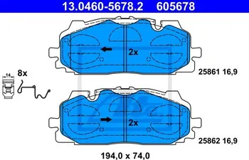 Brzdová destička ATE 13.0460-5678.2