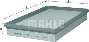 Vzduchový filtr Mahle LX63 vzduchový filtr