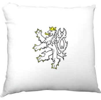 Polštář Polštář saténový s potiskem Polštář - český lev