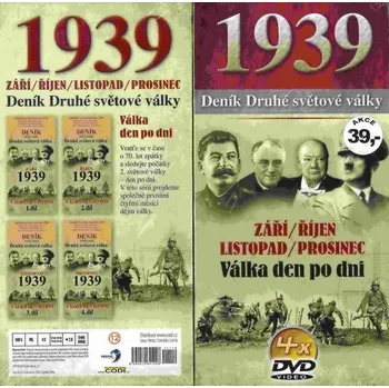 DVD film Deník Druhé světové války 1939, září - prosinec 4x DVD (kolekce)