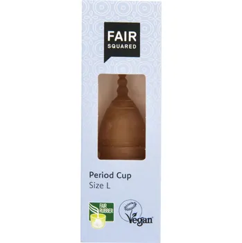 Fair Squared Menstruační kalíšek z přírodního latexu + látkový sáček, L