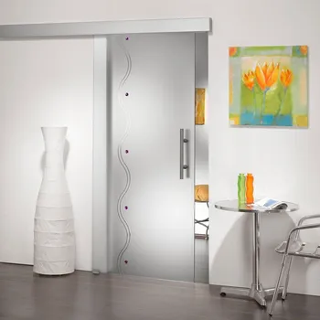 Interiérové dveře Glasdesign Amanda skleněné posuvné dveře 900 x 2050 mm