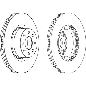 Brzdový kotouč Ferodo DDF1298C